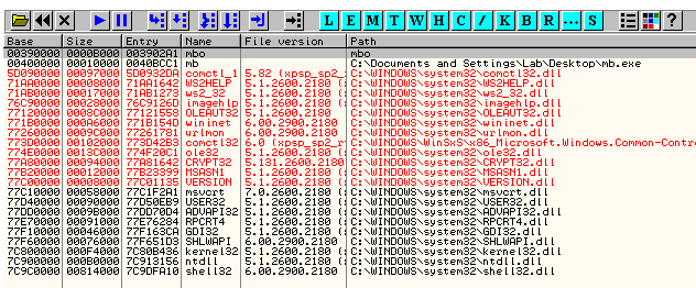 All the needed modules